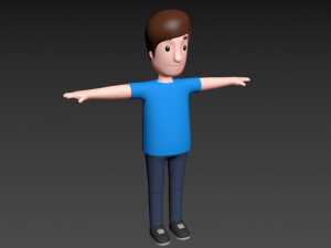 cartoonman043 fat man 3D Модель