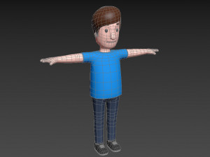 cartoonman043 fat man 3D Модель