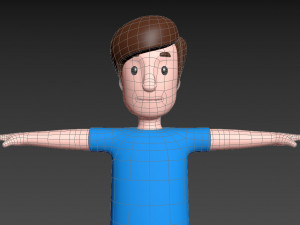 cartoonman043 fat man 3D Модель