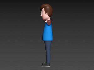 cartoonman043 fat man 3D Модель