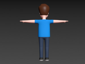 cartoonman043 fat man 3D Модель