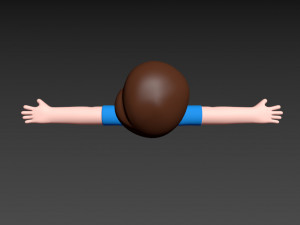 cartoonman043 fat man 3D Модель