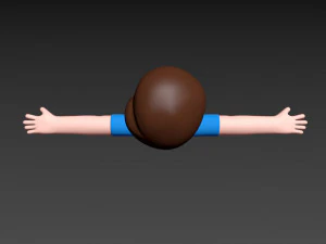 cartoonman043 fat man 3D Model