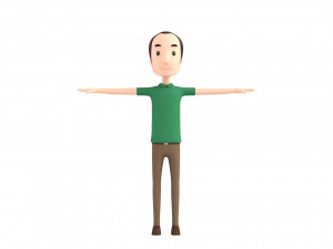 cartoonman044 man 3D Model