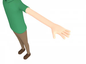 卡通人044 人 3D 模型