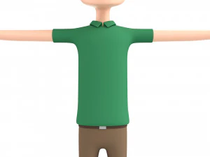 卡通人044 人 3D 模型