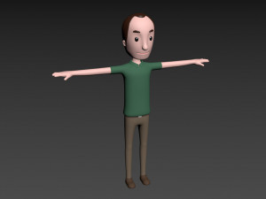 cartoonman044 man 3D Model