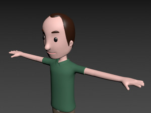 cartoonman044 man 3D Model