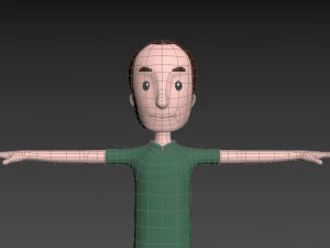 卡通人044 人 3D 模型