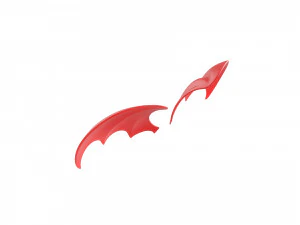 Red Devil Wings 3D Model