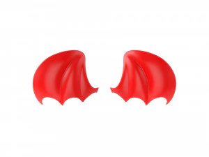 Red Devil Wings 3D Model