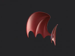 Red Devil Wings 3D Model