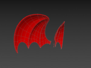 Red Devil Wings Modelo 3D