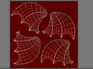 Red Devil Wings Modelo 3D