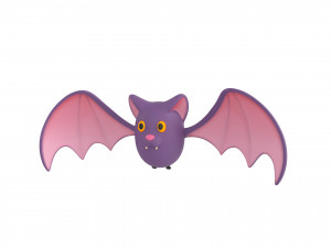 Cartoon Bat 3D Model