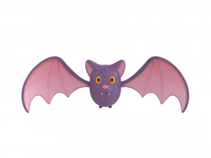 Cartoon Bat 3D Model