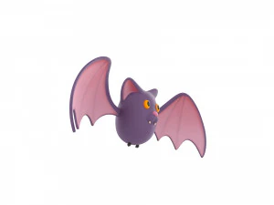 Cartoon Bat 3D Model