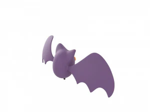 Cartoon Bat 3D Model