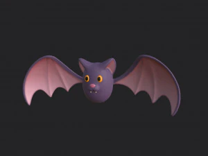 Cartoon Bat 3D Model