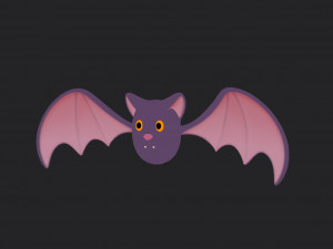 Cartoon Bat 3D 모델
