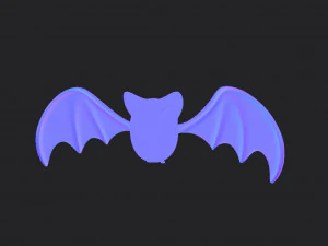 Cartoon Bat 3D Model