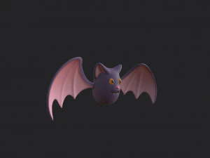 Cartoon Bat 3D Model