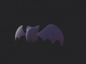 Cartoon Bat 3D 모델