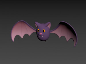 Cartoon Bat 3D 모델