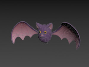 Cartoon Bat 3D 모델