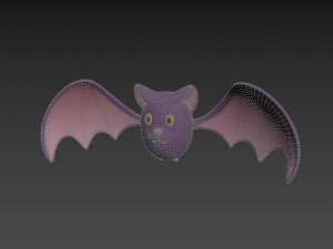 Cartoon Bat 3D 모델