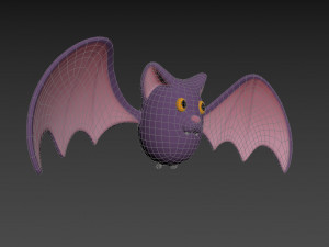 Cartoon Bat 3D 모델