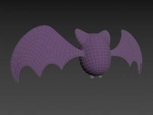 Cartoon Bat 3D 모델