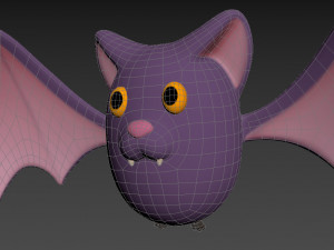 Cartoon Bat 3D 모델