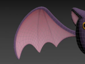 Cartoon Bat 3D Model