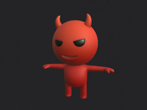 Devil Character 3D Model