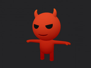 Devil Character 3D Model