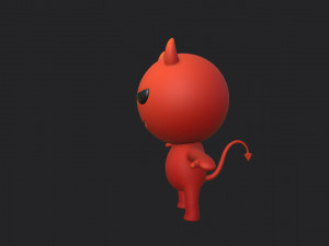 Devil Character 3D Model