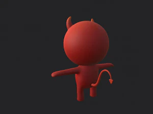 Devil Character 3D Model