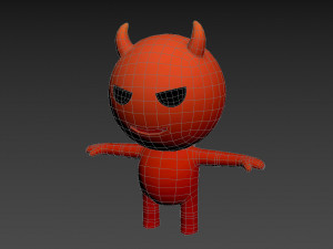 Devil Character 3D Model