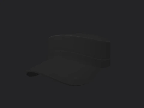 Black Patrol Cap 3D Model