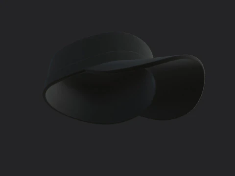 Black Patrol Cap 3D Model