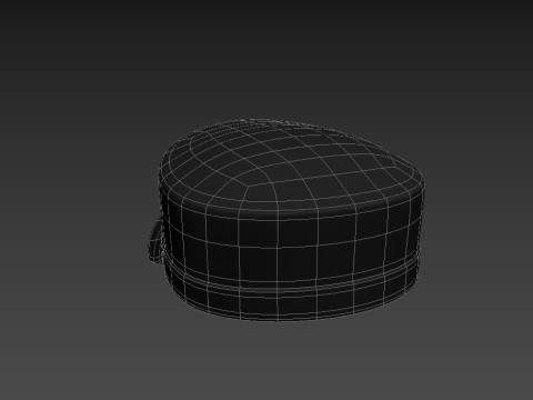 Black Patrol Cap 3D Model