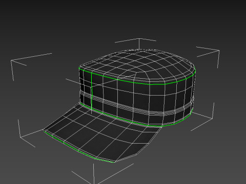 Black Patrol Cap 3D Model