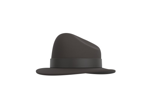 Gangster Hat 3D Model