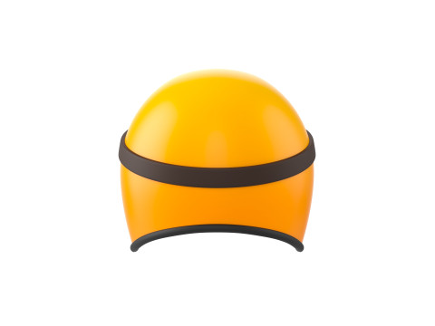 Motorcycle Helmet With Goggles 3D 模型