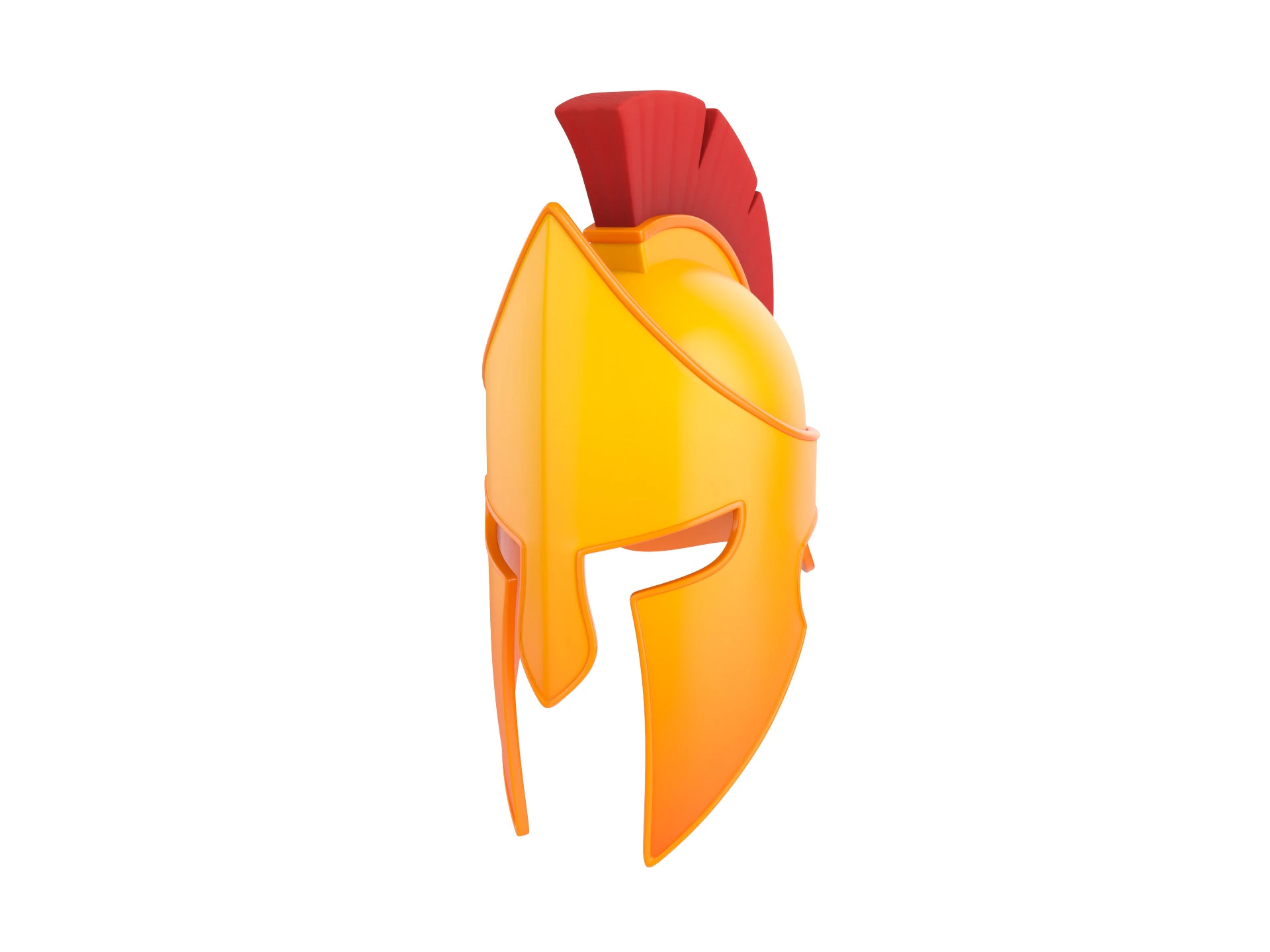 Greek Helmet 3D Model .c4d .max .obj .3ds .fbx .stl .blend