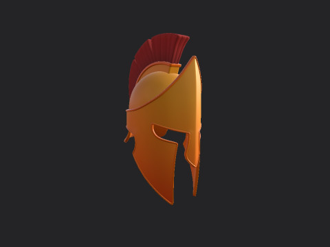 Greek Helmet Modello 3D