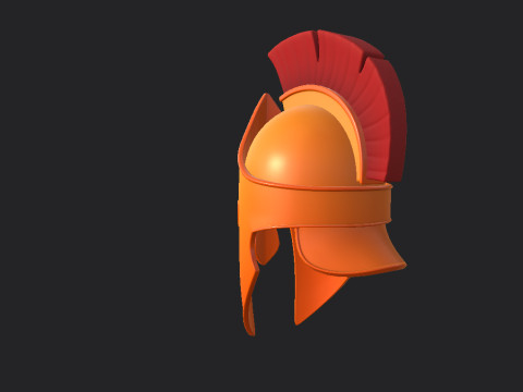 Greek Helmet Modello 3D