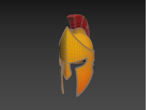 Greek Helmet Modello 3D