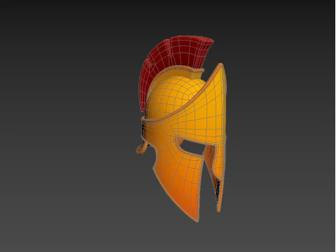 Greek Helmet 3D Model
